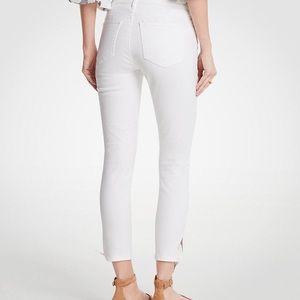 ANN TAYLOR *NEW* Ankle Tie Cropped White Pants
